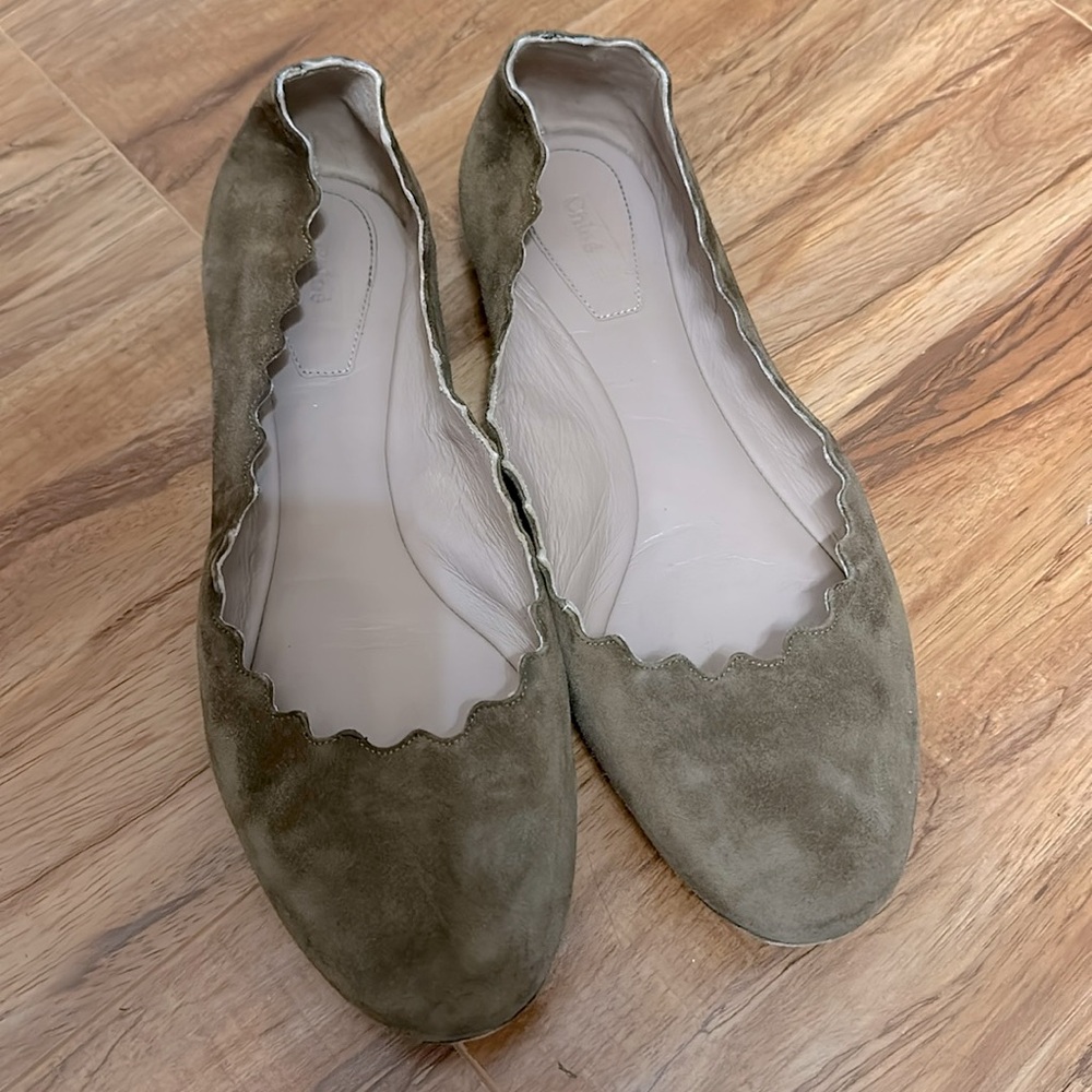 Chloe scallop flats 38.5 Lauren